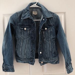 J. Crew Cropped Denim Jacket in Cavanal Wash